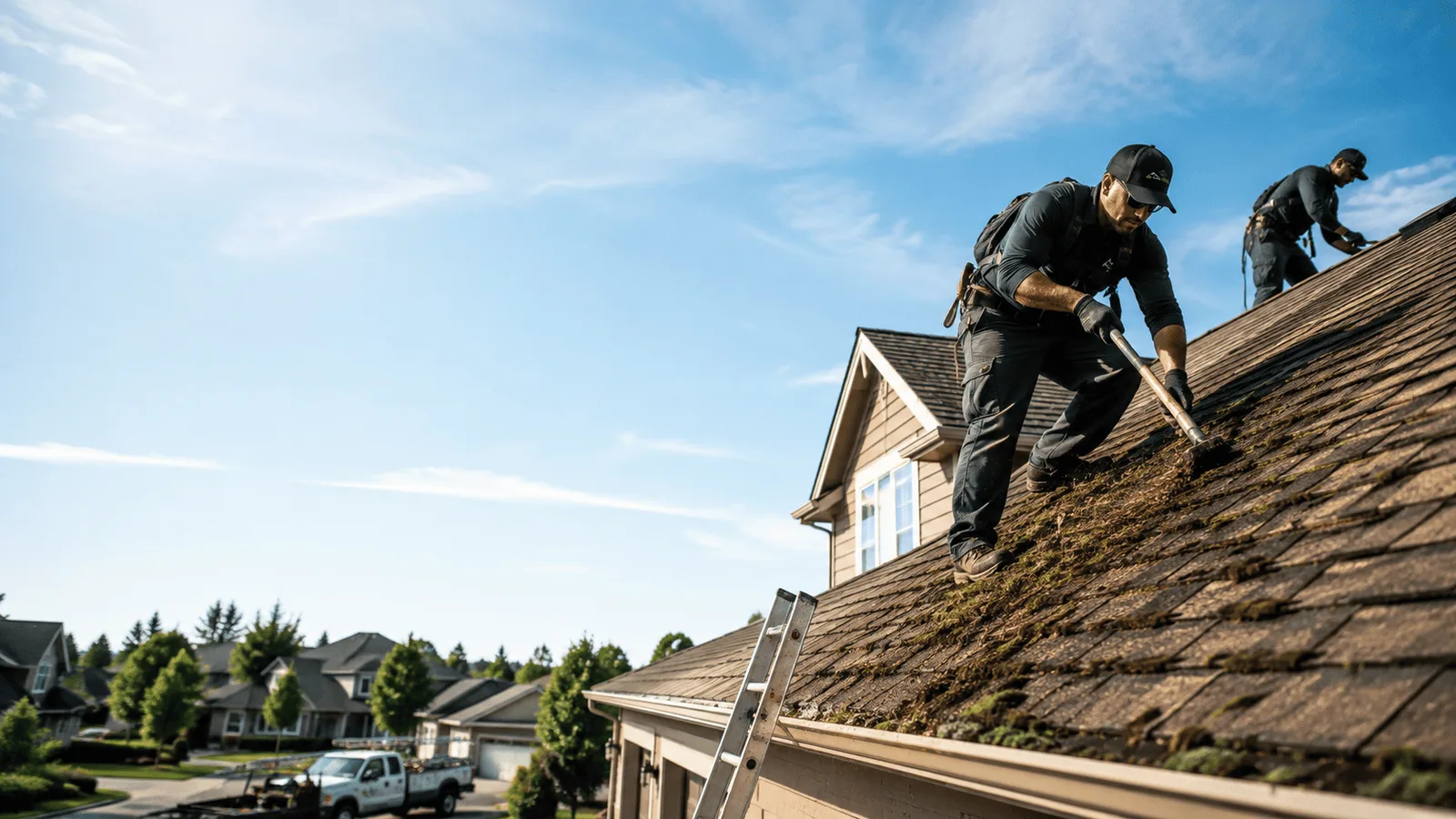 Roof Moss Removal in Harrisburg, NC near me